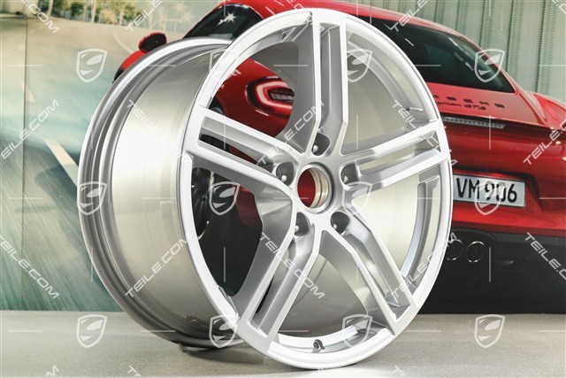 19" Felge Panamera, 10,5J x 19 ET62, in Brilliantsilber