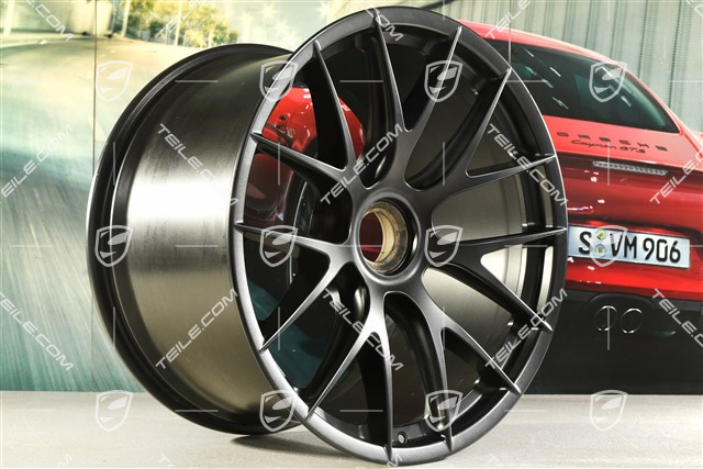 GT2RS / GT3RS Magnesium Felge, Zentralverschluss, 12,5J x 21 ET48, schwarz seidenmatt