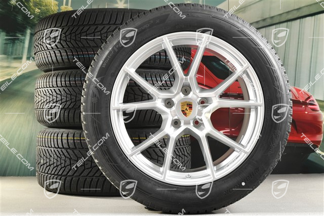 20-inch Cayenne S winter wheel set, rims 9J x 20 ET50 + 10,5J x 20 ET64 + NEW Hankook winter tyres 255/55 R20 + 295/45 R20, with TPMS