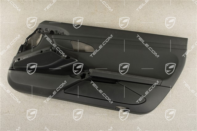 Türverkleidung ohne Zierleiste, Kunstleder / slush, Schwarz, Klangpaket ASK, R