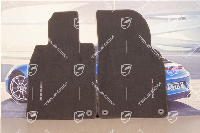 Fußmattensatz vorne, schwarz, L+R