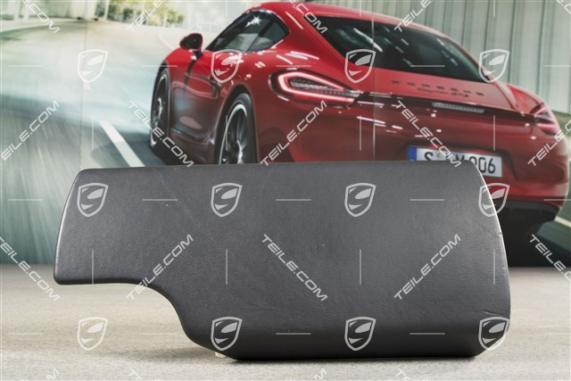 Deckel aussen, Leder, Schwarz