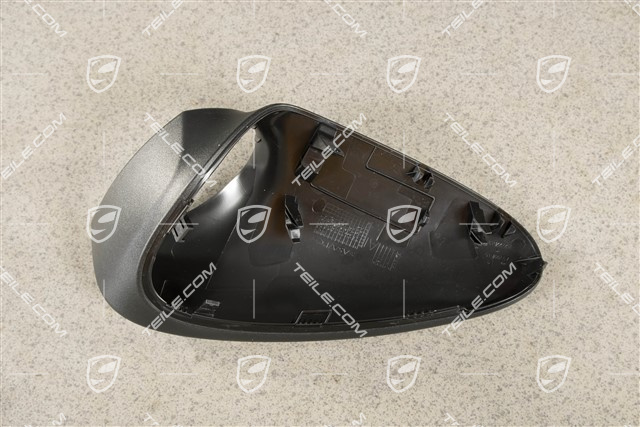 Spiegel, Blende unten, Schwarz / manuell anklappbar, L