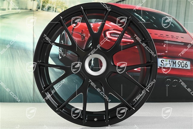 GT4 RS / Spyder RS 20" komplet felg Magnesium, 8,5J x 20 ET61 + 11J x 20 ET50, czarny satynowy