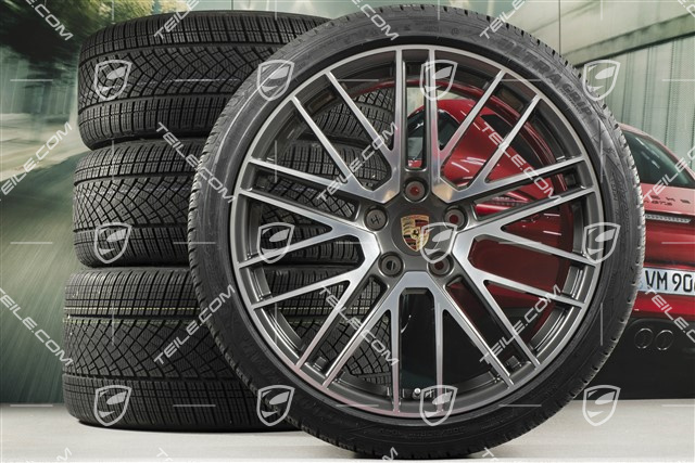 20/21-inch Turbo V winter wheel set, wheel rims 8,5J x 20 ET40 + 11J x 21 ET66 + Goodyear winter tyres 245/35 R20 + 305/30 R21