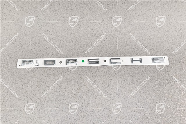 "PORSCHE" logo / Emblem, Silver