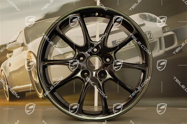 19" Felga GT3 RS, 8,5J x 19 ET53, czarny wysoki połysk