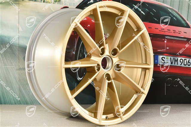 21" Felga Carrera S, 11J x 21 ET66, złoty satynowy półmat