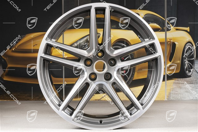 20" Felgensatz "Macan Turbo", 9J x 20 ET26 + 10J x 20 ET19, BORBET, Titan