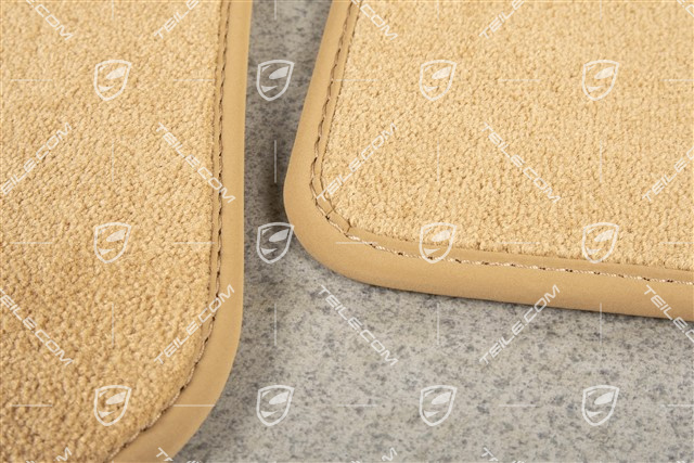 Fußmatten / Fussmattensatz, Velours, Beige