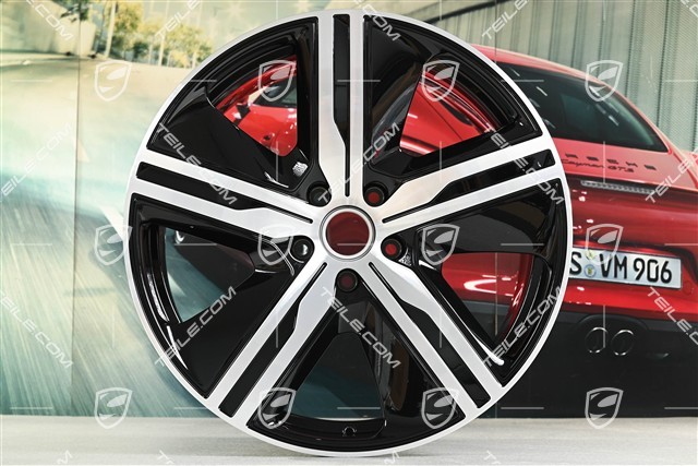 22-inch wheel rim Macan Exclusive Design, 11J x 22 ET47, black high gloss, right