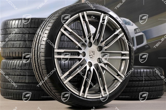 20" Sommerräder Satz Turbo III, Felgen 8,5J x 20 ET51 + 11J x 20 ET56 + Pirelli P-ZERO Sommerreifen 245/35 R20 + 305/30 R20, mit RDK-Sensoren