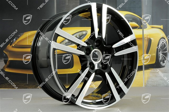 20" Felgensatz Turbo II, 9,5J x 20 ET65 + 11J x 20 ET68, schwarz hochglanz