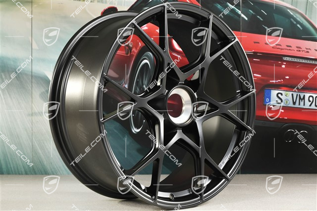 20-inch GT4 RS / Spyder RS wheel rim, 8,5J x 20 ET61, black satin matt