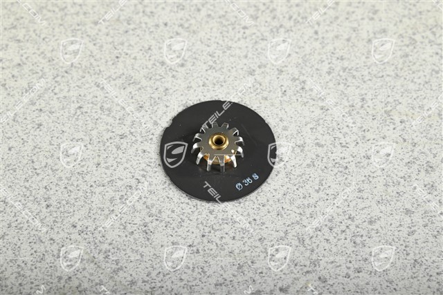 Front axle fixed caliper brake pad mouting / brake damper plate, 36mm, L=R