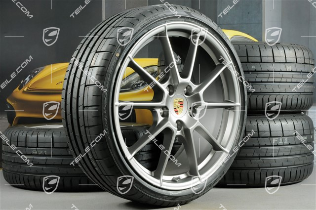 20-inch Spyder summer wheel set, rims 8,5J x 20 ET57 + 10,5J x 20 ET47, Pirelli summer tyres 235/35 ZR20 + 265/35 ZR20