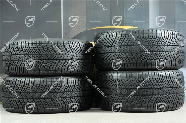 20-inch winter wheels set "Exclusive Design", rims 9,5 J x 20 ET71 + 10,5 J x 20 ET71 + NEW Michelin Pilot Alpin 4 winter tires 275/40 R20 + 315/35 R20, Platinum (satin)
