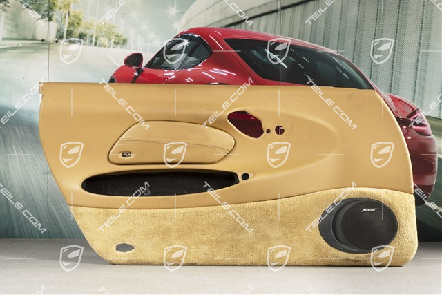 Türverkleidung mit Airbagblende, Klangpaket, Kunstleder, Savannabeige, L