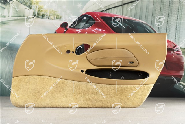 Tapicerka drzwi, skóropodobna, z blendą airbaga, bez głośników, Savanna beige, R