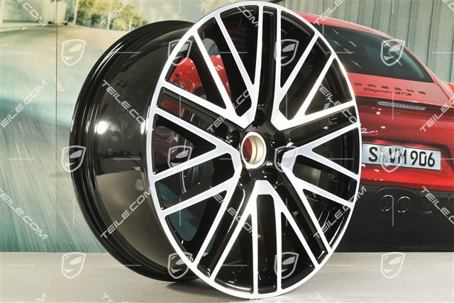 22-inch wheel rim, Turbo Design, 10J x 22 ET48, black high gloss
