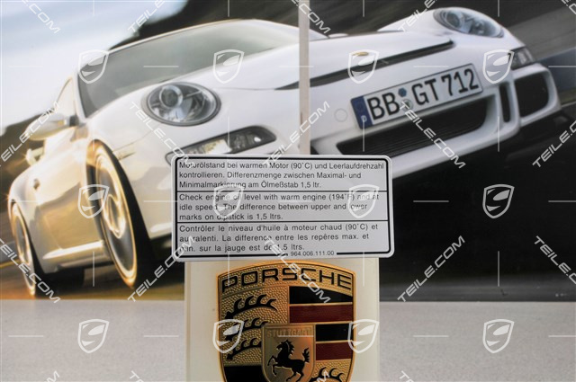 Klebeschild, Motorölstand Klebeschild, Motorölstand