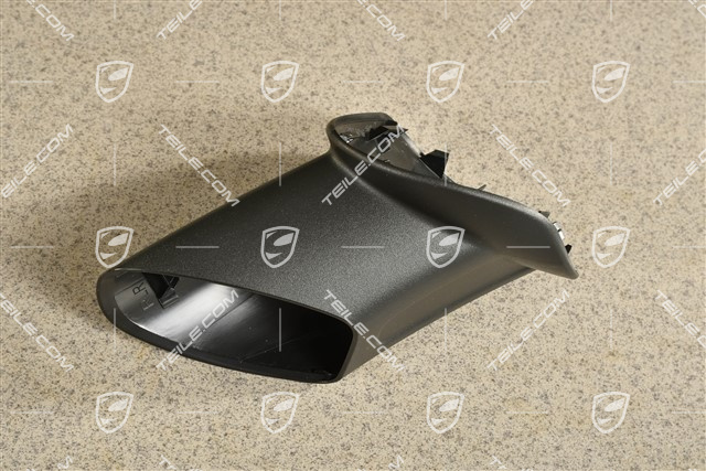 Aussenspiegel, Spiegelfuss, Abdeckkappe, Satinschwarz, RHD, R