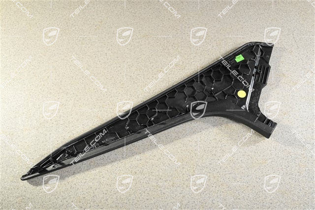 Seitenverkleidung für den Mitteltunnel, Leder, schwarz, R (Leder beschädigt)