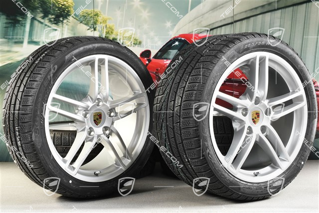 19-inch Carrera winter wheel set, 8,5J x 19 ET54 + 11J x 19 ET69, winter tyres 235/40 R19 + 285/35 R19