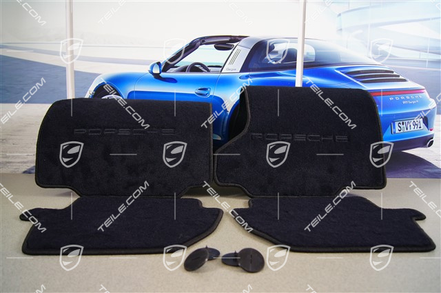 Fußmatten-Set, 4-teilig (996), für Cabrio/Targa mit BOSE Sound-System, schwarz
