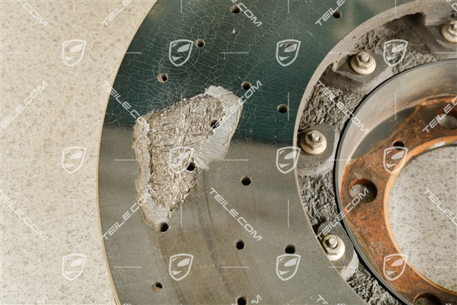 PCCB ceramik brake disc, 20-inch / 420mm, L, damged