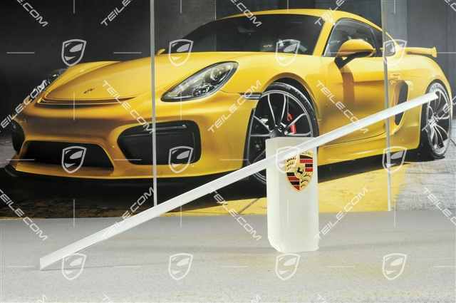 Rear moulding, polished aluminium, R Rear moulding, polished aluminium, R