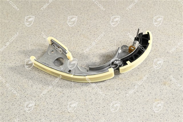 Timing chain tensioner with guide / slide, 3,0L V6 Hybrid