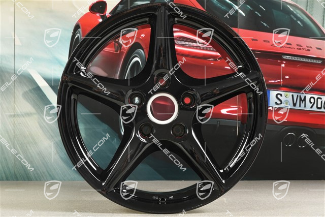 18" Felge Carrera III, 10J x 18 ET58, Lemmerz, schwarz hochglanz