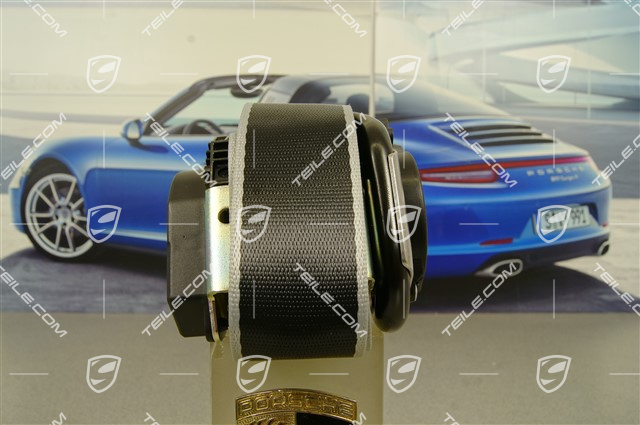 Seat belt, black/rhodium silver, L=R