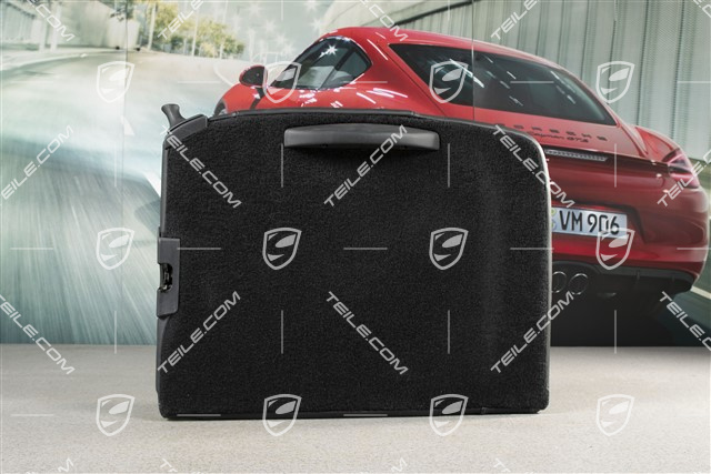 Back seat backrest, leather, black, Coupe, L