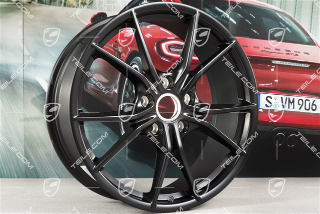 20-inch wheel rim Carrera S IV, 8J x 20 ET57, black satin-matt