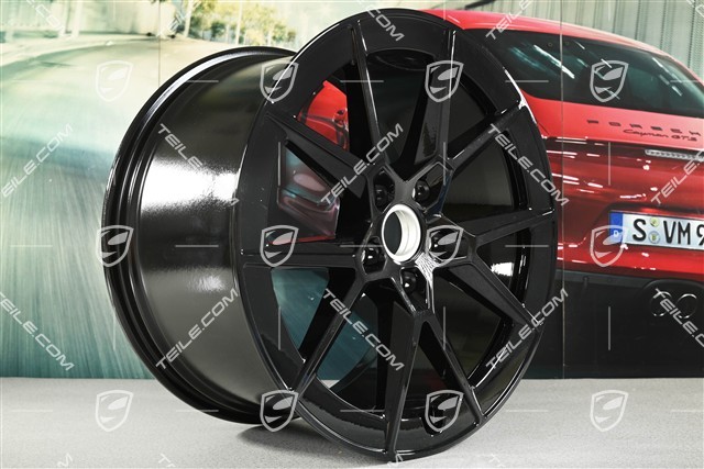 21" Carrera S wheel rim, 11.5J x 21 ET79, black high gloss
