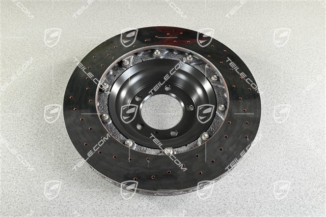 PCCB ceramic brake disc, R, slightly damaged