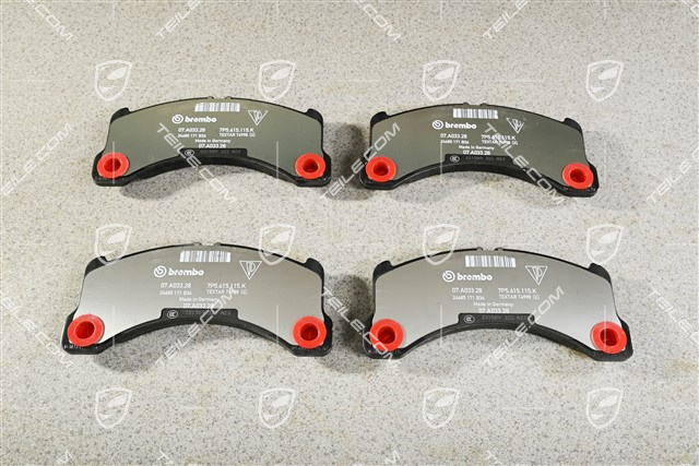 Komplet klocków hamulcowych, 18", czarny zacisk, L+R