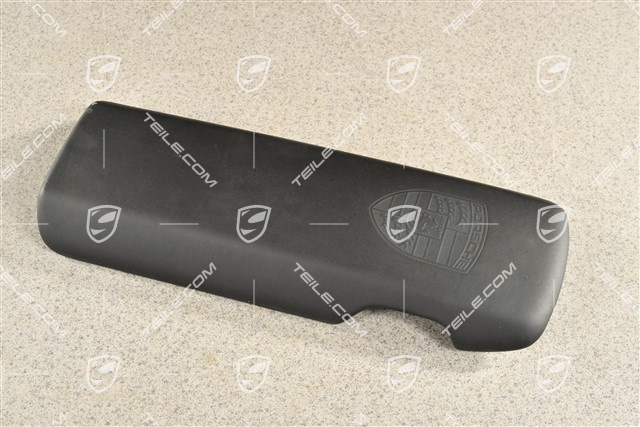 Lid with Porsche crest, black