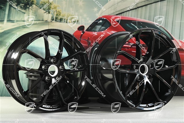 20" Felgensatz SPYDER, 8,5J x 20 ET57 + 10,5J x 20 ET47, in Schwarz Hochglanz