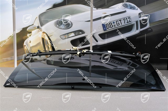 Szyba tylna, przyciemniane szkło, metalizowana, antena w spoilerze tylnym