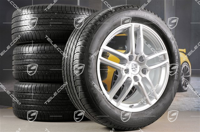 19" Cayenne Turbo IV Ganzjahresräder Satz Facelift 2014->, Felgen 8,5J x 19 ET59 + Michelin Latitude Tour HP Ganzjahresreifen 265/50 R19, mit RDK-Sensoren