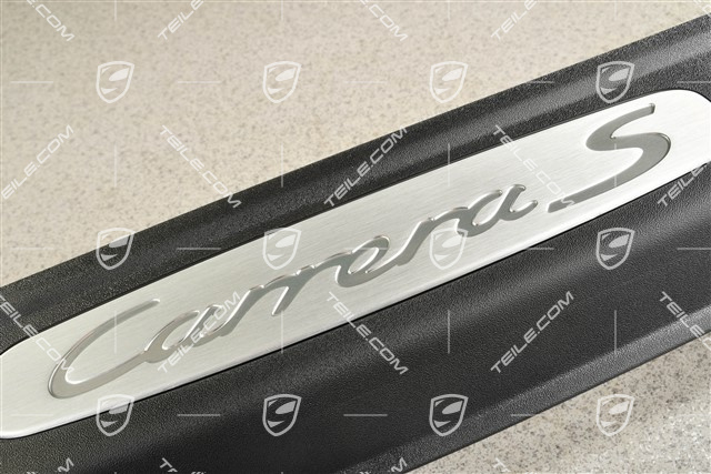 Einstiegleiste, Schweller, "Carrera S" Schwarz, L