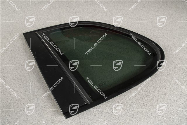 Szybka boczna, przyciemniana, Aluminium pakiet, czarny, L