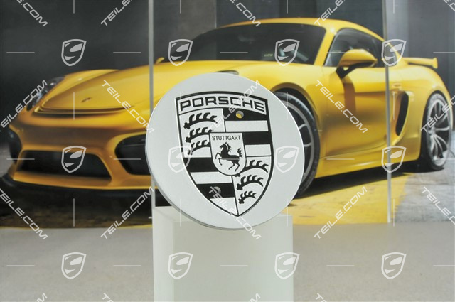 Hub cap, concave, 19-inch Macan Turbo / 19-inch Macan Design, Brilliant chrome finish