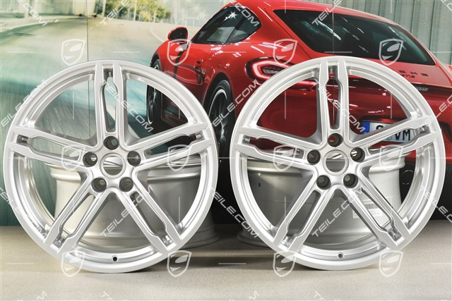 19"-inch alloy wheel set Macan Turbo/Sport Design, 8,5J x 19 ET21 + 9J x 19 ET21