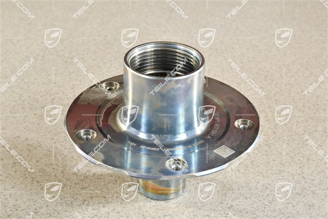 Front axle Wheel hub for central wheel lock