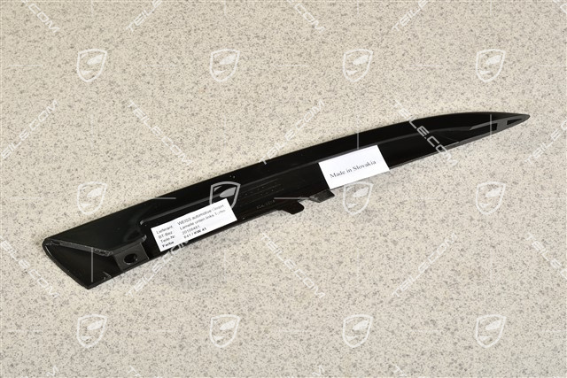Front bumper disc / trim, lower, Black high gloss, Turbo S, L