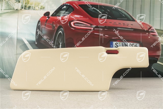 Blenda/osłona przeciwsłoneczna, z lusterkiem, beżowo-czarna, coupé, R